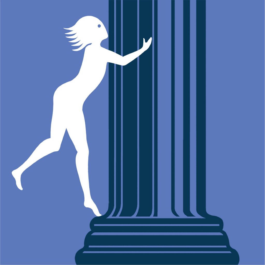 Cluster ICC: patrimonio storico e artistico (persona abbraccia una colonna)